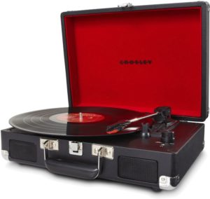 Crosley CR8005A BK Cruiser Portable 3 Speed Turntable