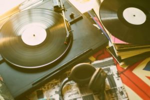 vintage Portable Record Player