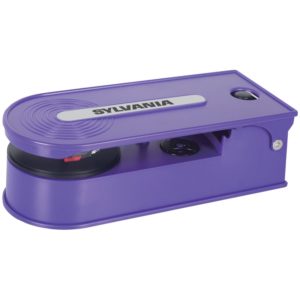Sylvania Turntable Record Player with USB Encoding purple