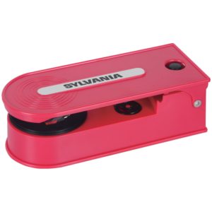 Sylvania Turntable Record Player with USB Encoding red
