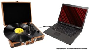 PYLE PVTT2UOR Retro Belt-Drive Turntable digitizing